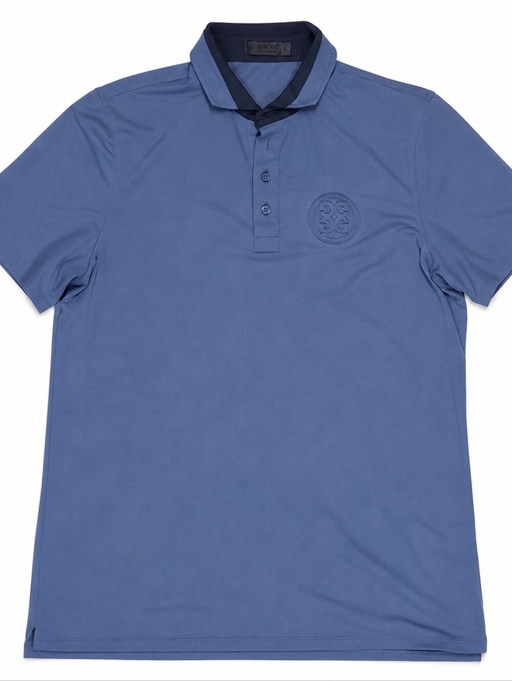 G/FORE Large Blue Slim-Fit Embossed Tech-Piqué Golf Polo